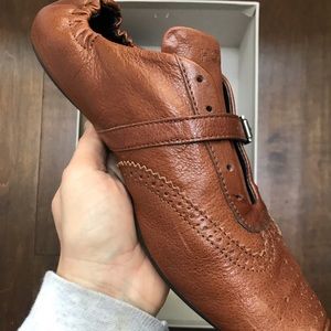 Hogan Brown Leather Sneakers